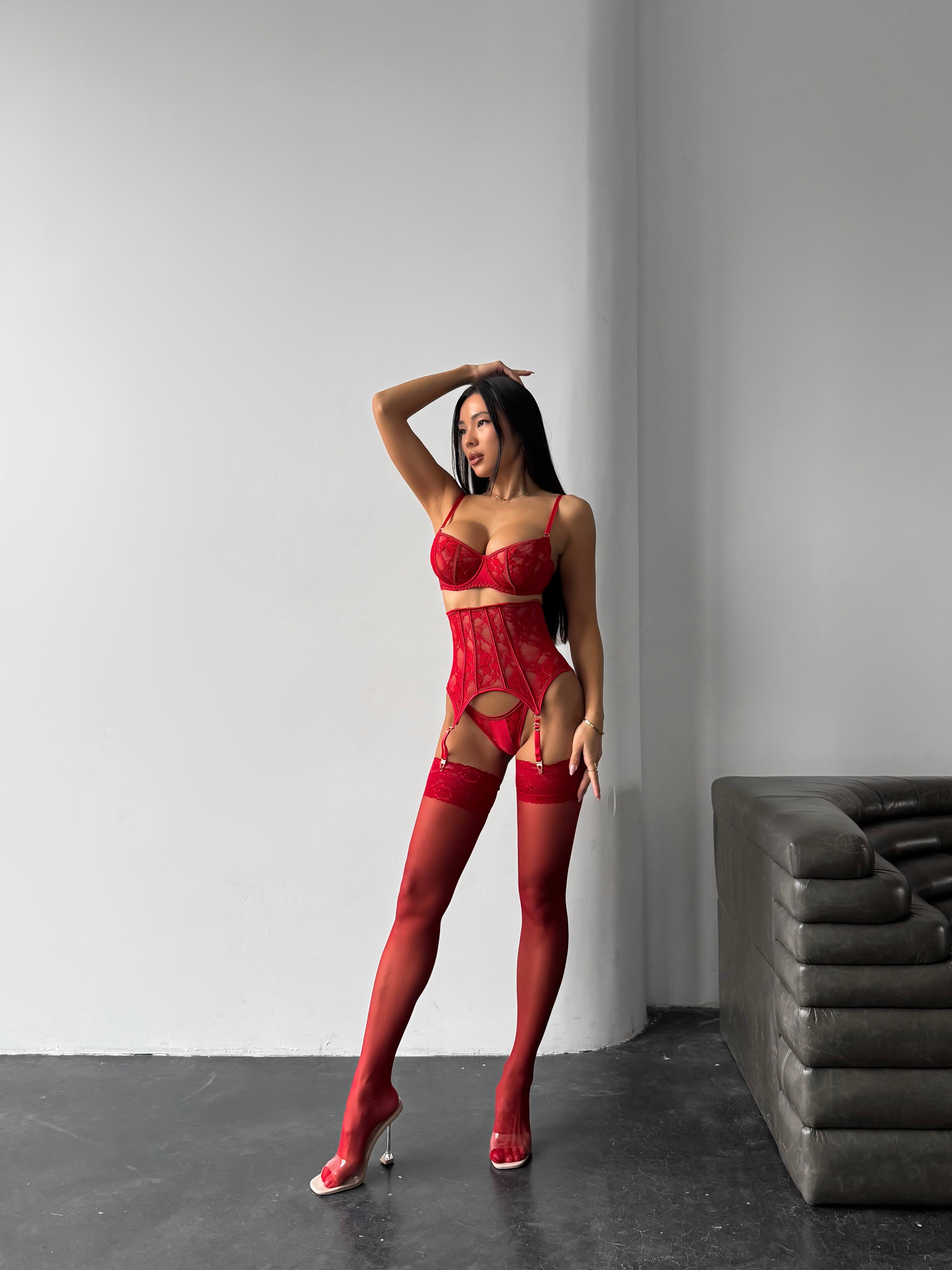 Панчохи Marceline Red